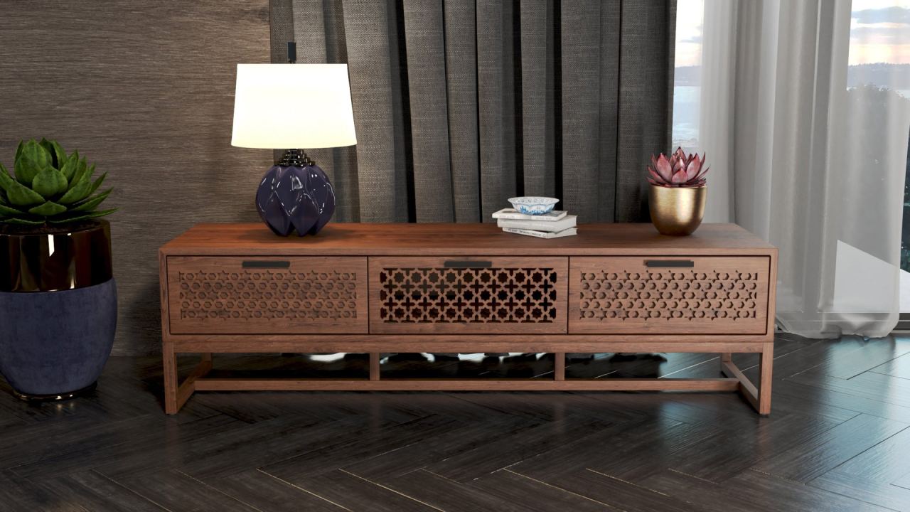 Morro Entertainment Box in a furnished room