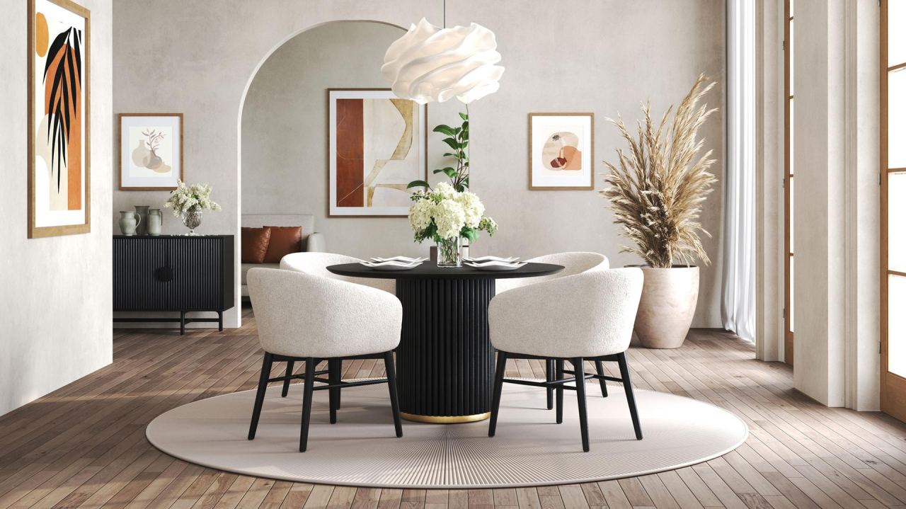 Morison Round Dining Table, in a room