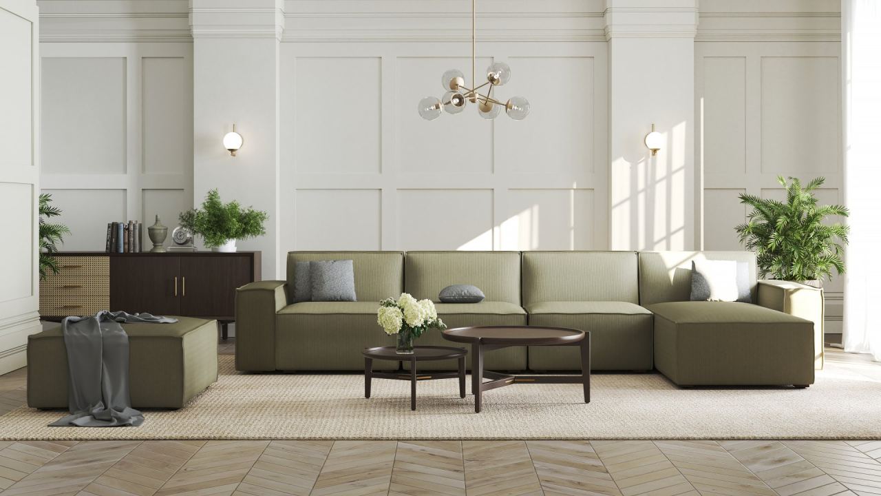 Martha Modular 1 Seater, in a room