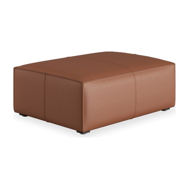 Martha Ottoman Leather