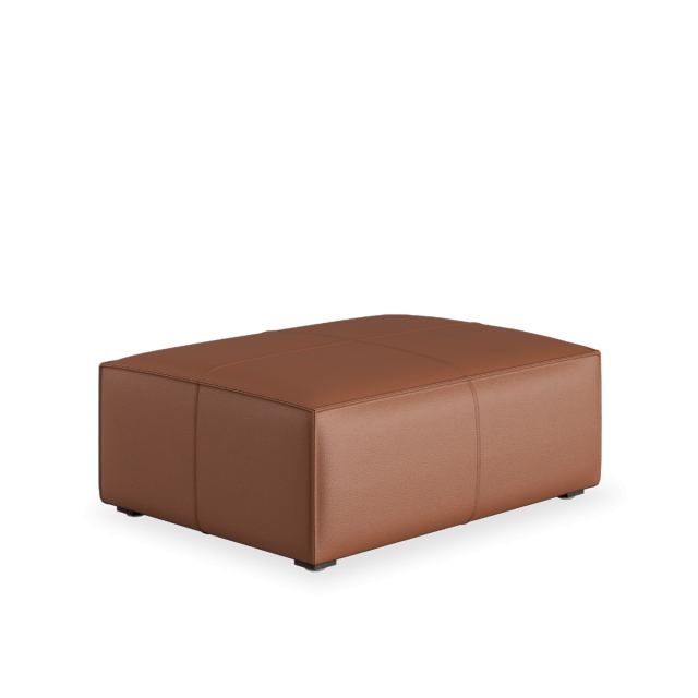 Martha Ottoman Leather