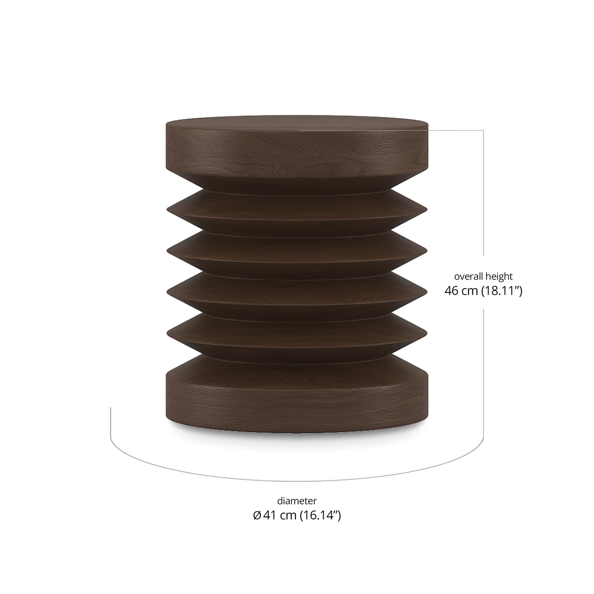 Nara Accent Table dimensions