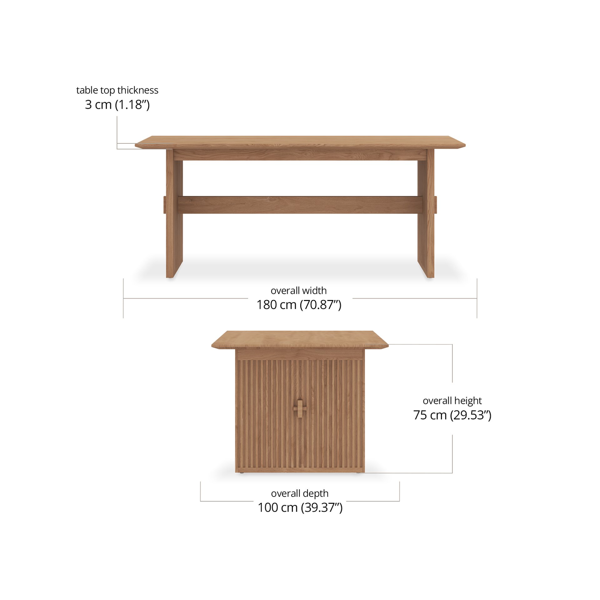 Nobu Dining Table dimensions