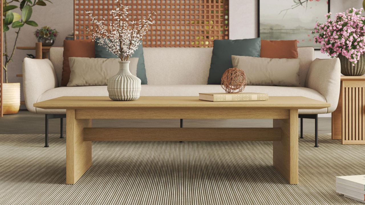 Nobu Recta Coffee Table, in a room