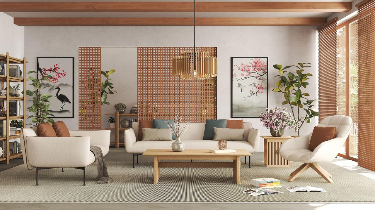 Nobu Recta Coffee Table, in a room