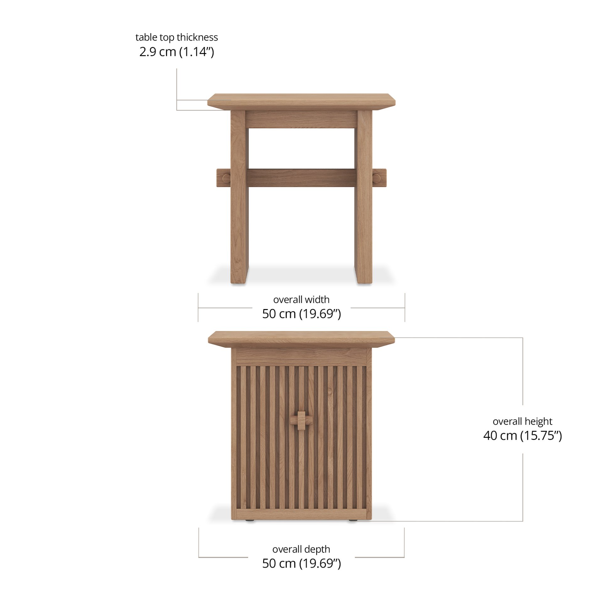 Nobu Side Table dimensions