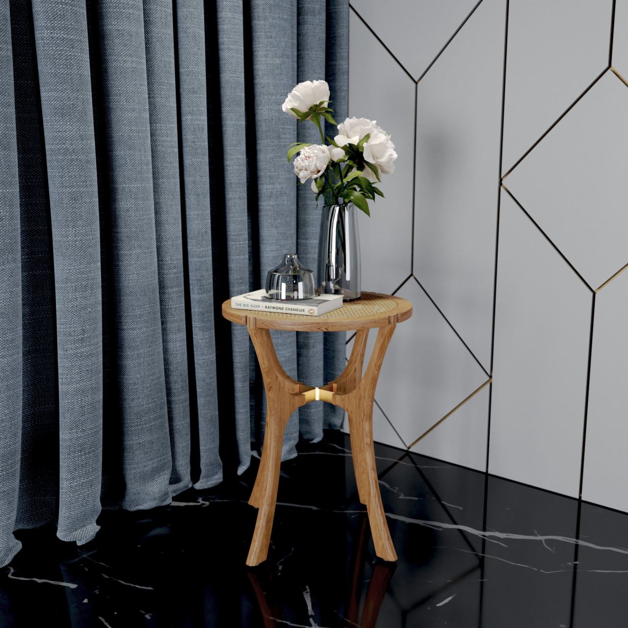 Neira  Accent Table in a furnished room