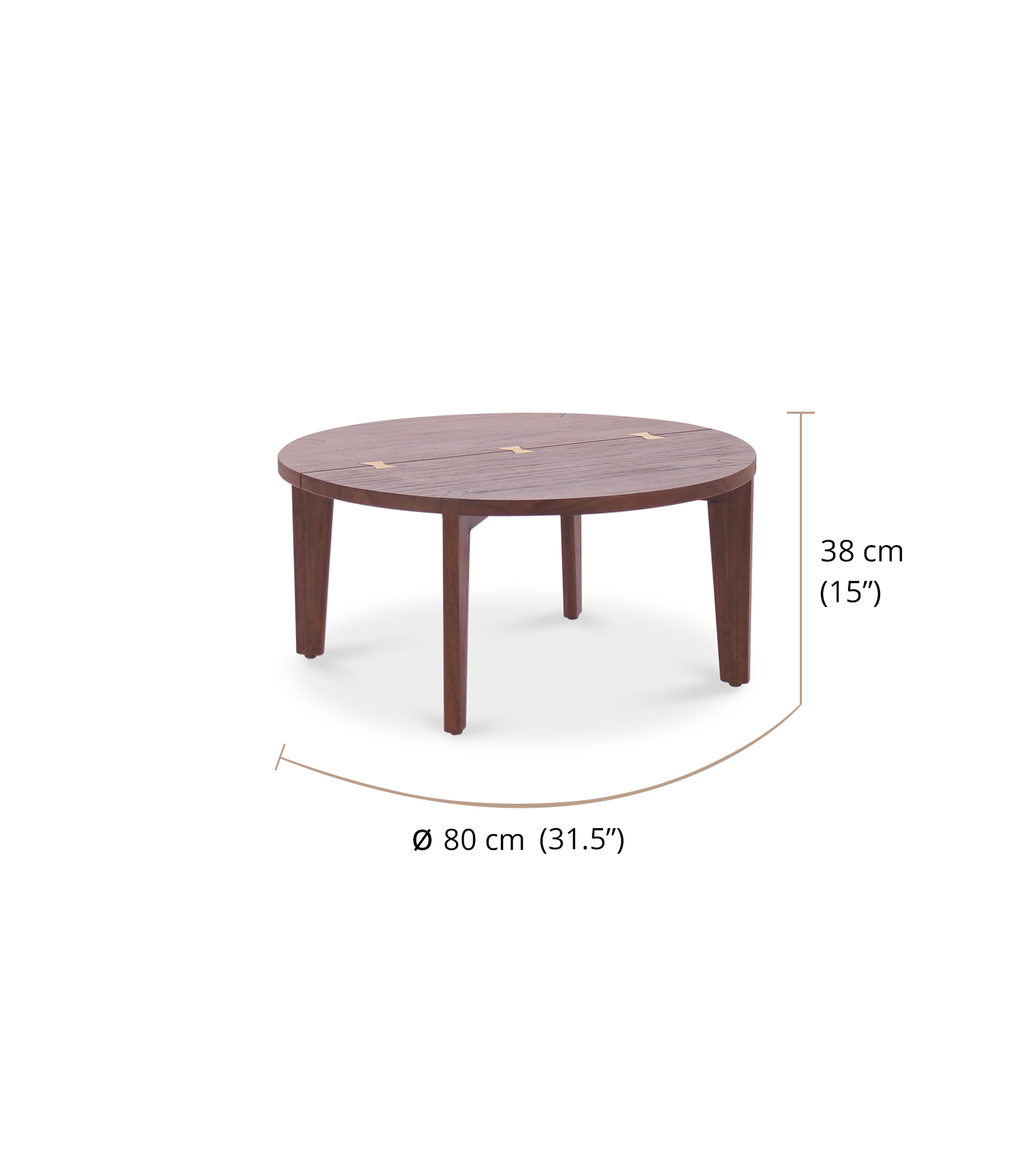 Nido Round Coffee Table dimensions