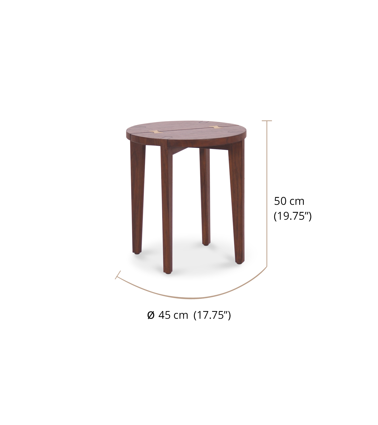 Nido Round Side Table dimensions