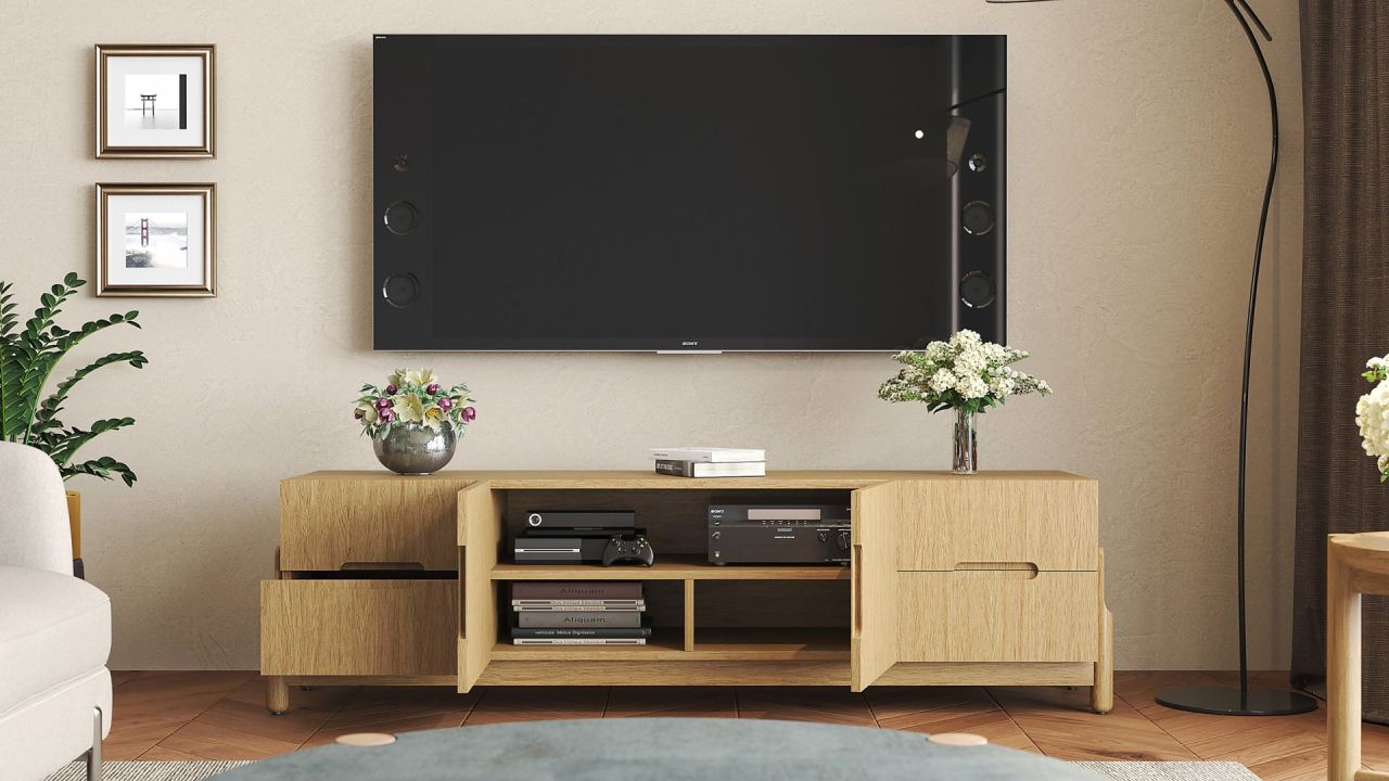 Nina Media Console 240, in a room
