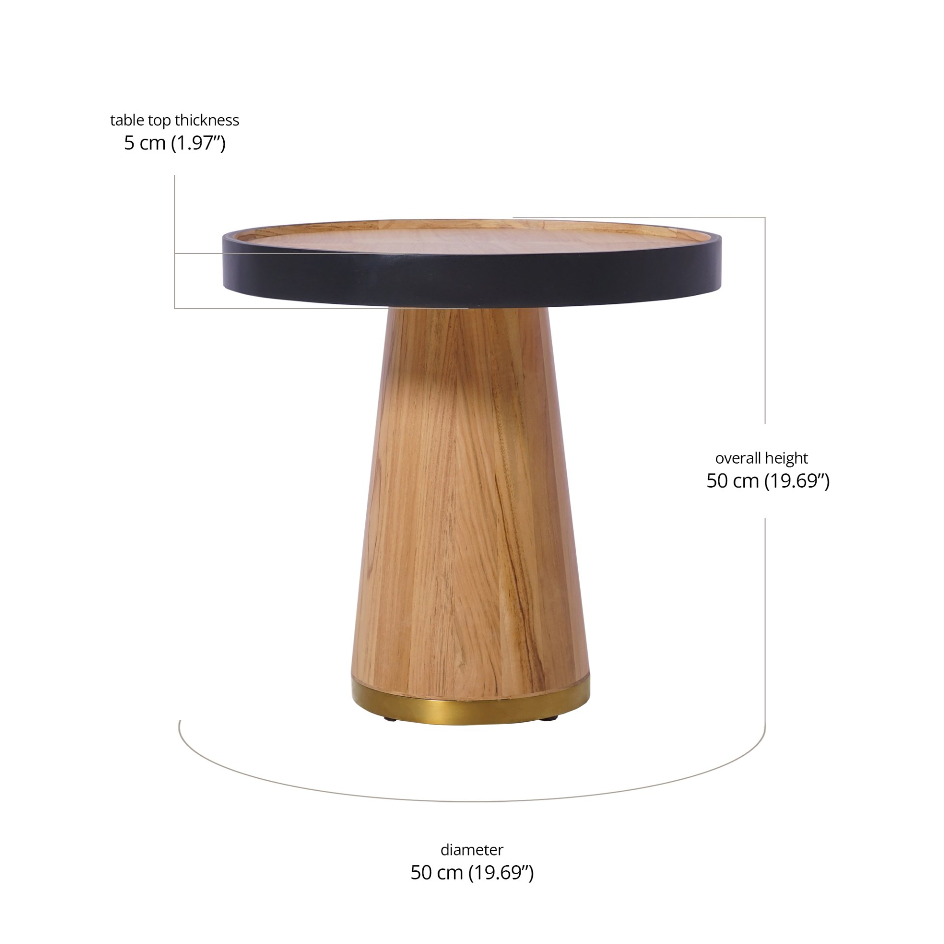 Noa Side Table dimensions