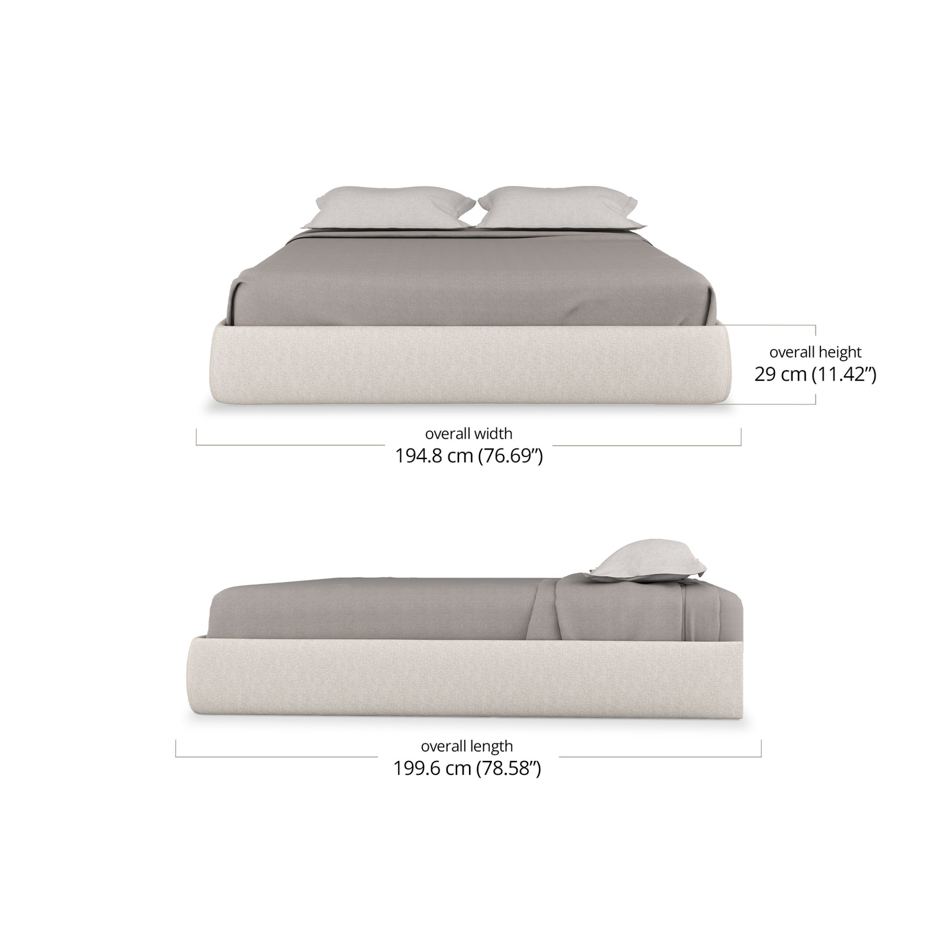 Nash Bed Base dimensions