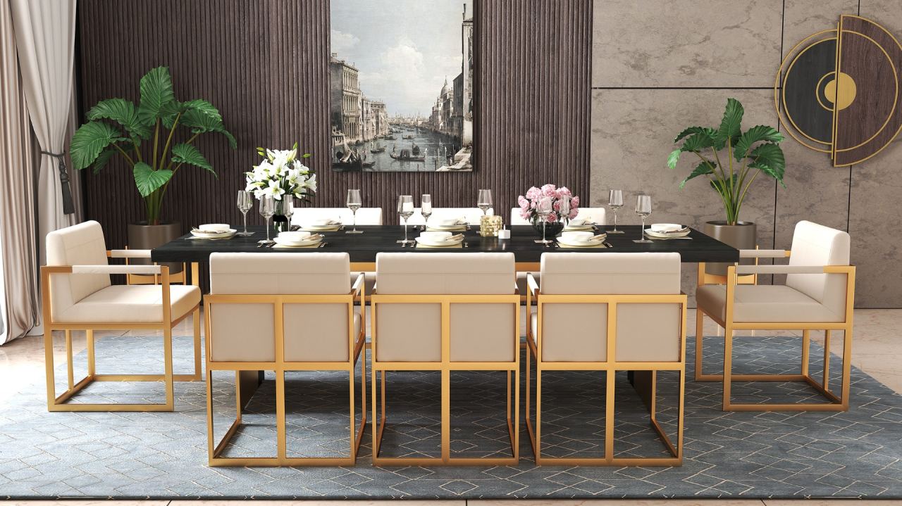 Oana Dining Arm Chair Leather