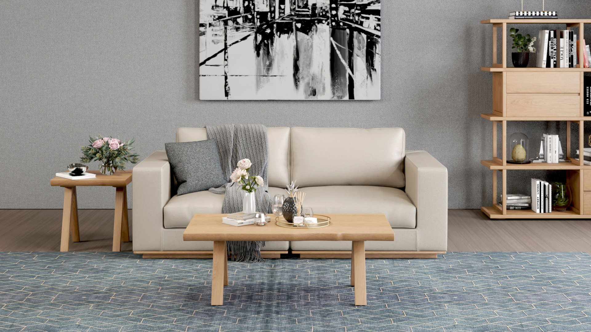 The Oburr collection, in a room
