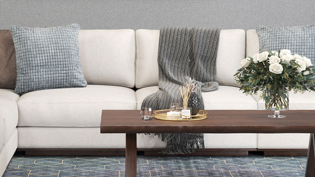 Oburr Middle Modular Sofa, in a room