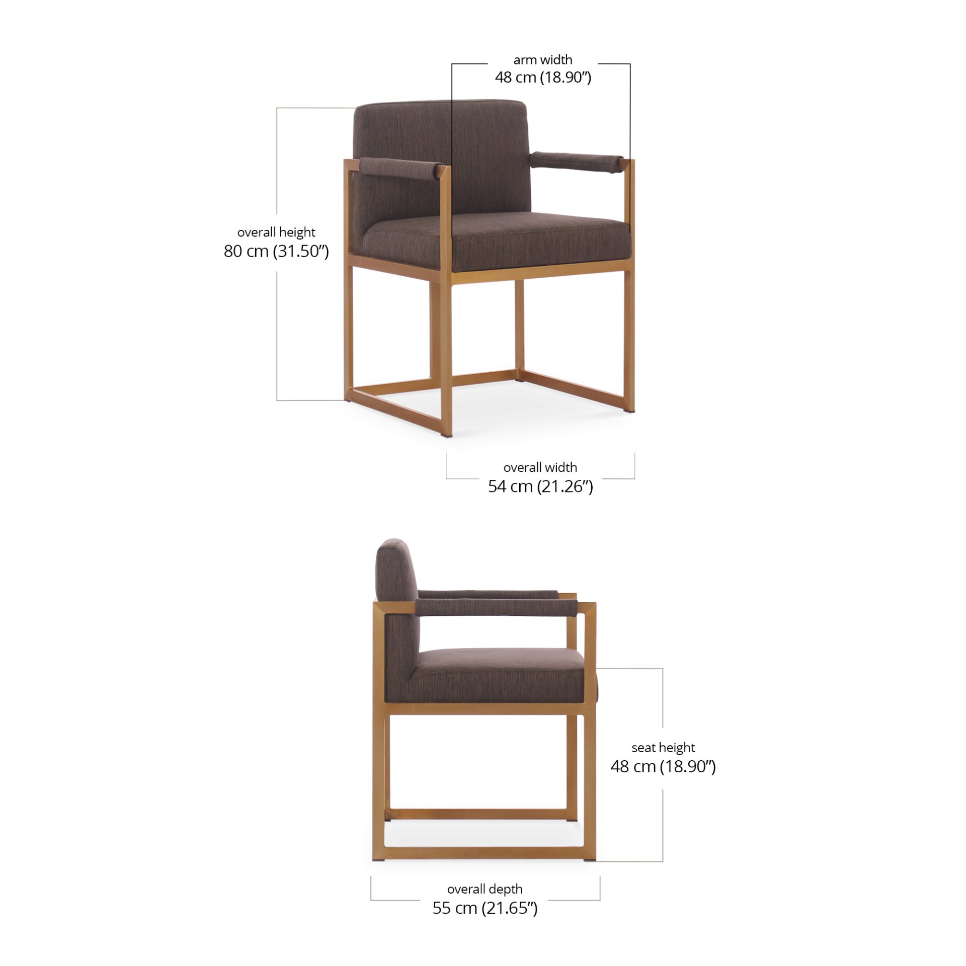 Oana Dining Chair dimensions