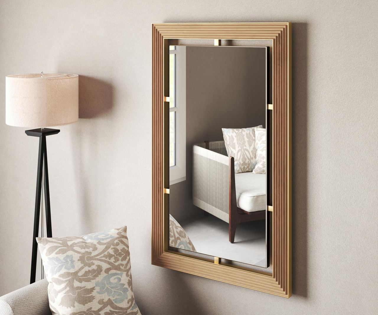 Ornate Mirror, in a room
