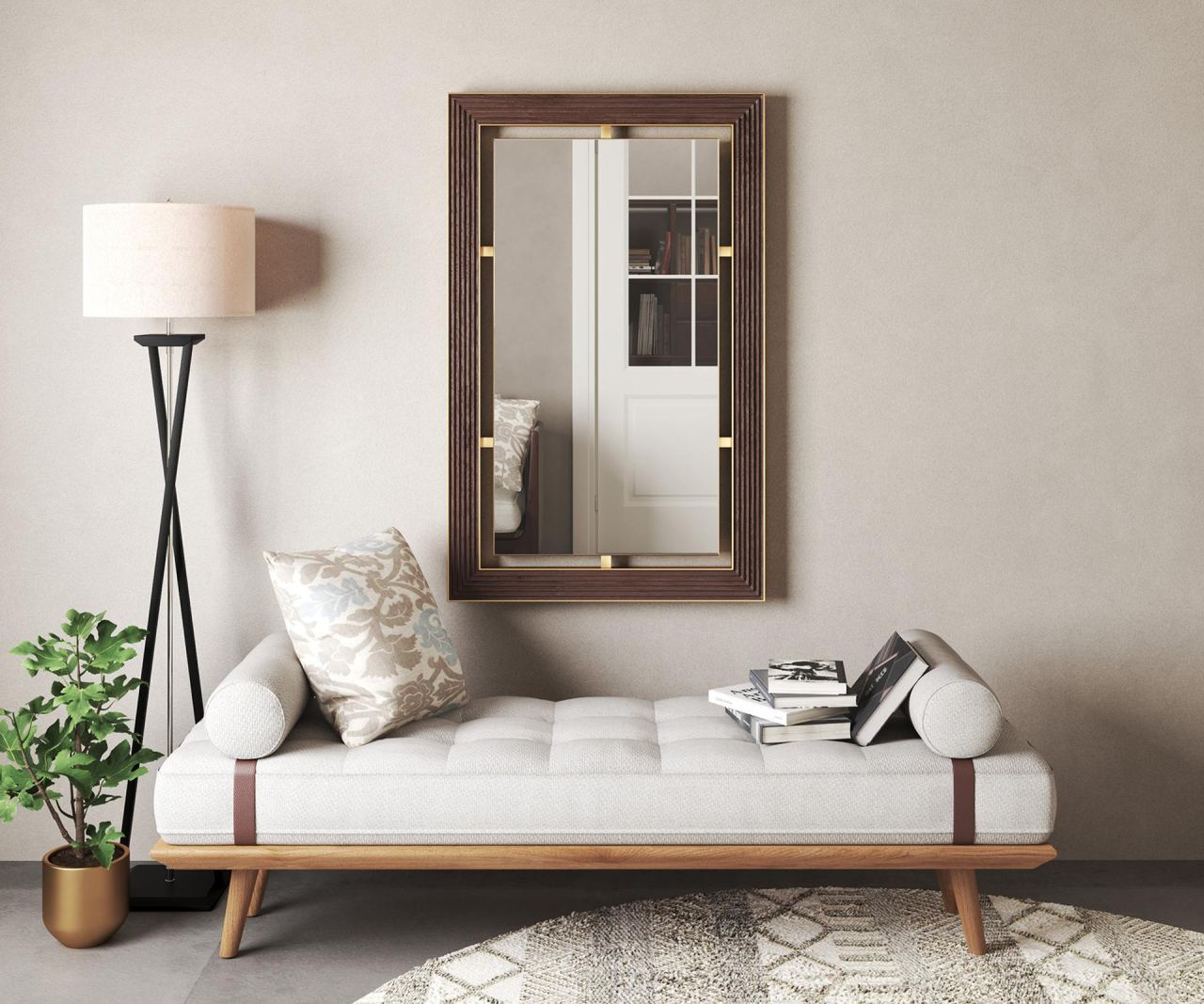 Ornate Mirror, in a room