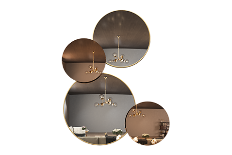 Overlapping Decor Mirror