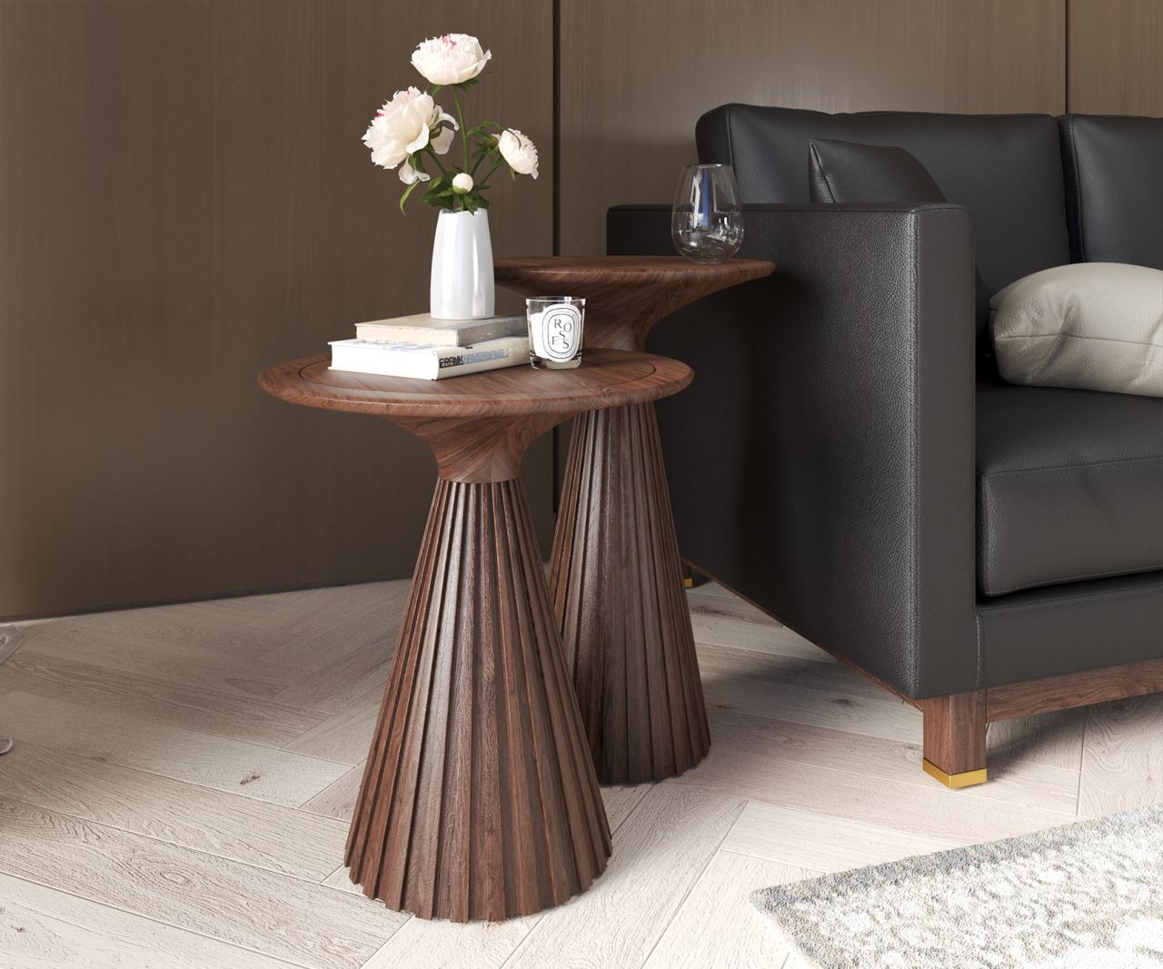 Pleat Small Accent Table