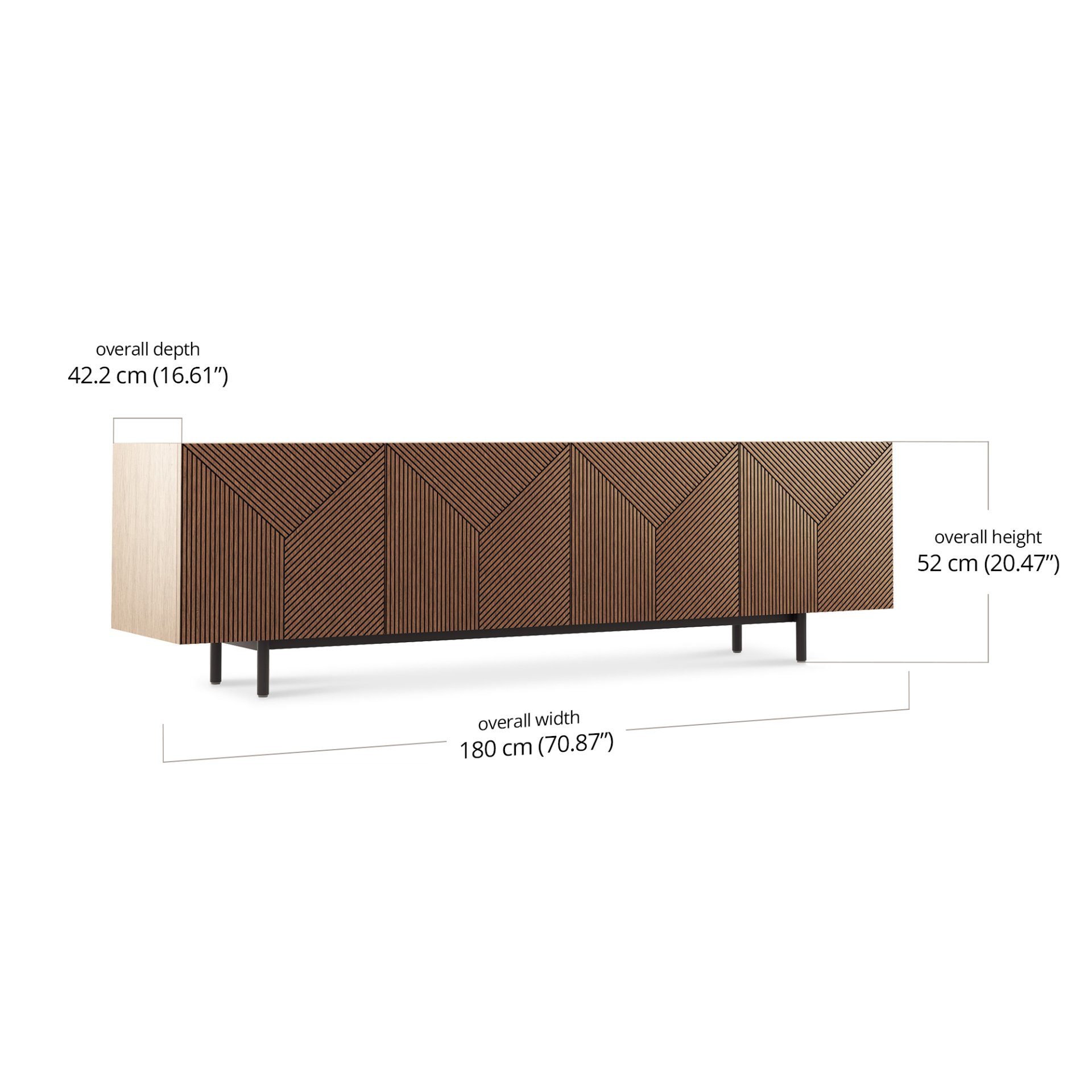 Quinn Media Console dimensions