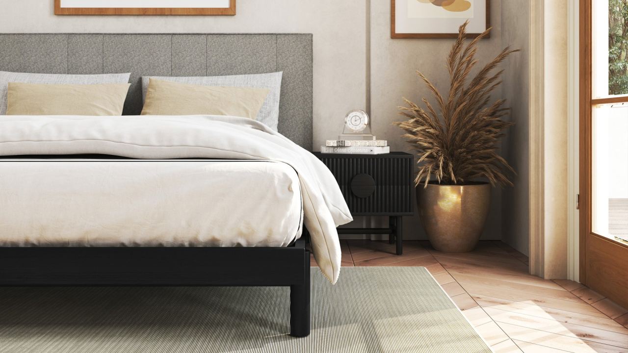 Reku Nightstand, in a room