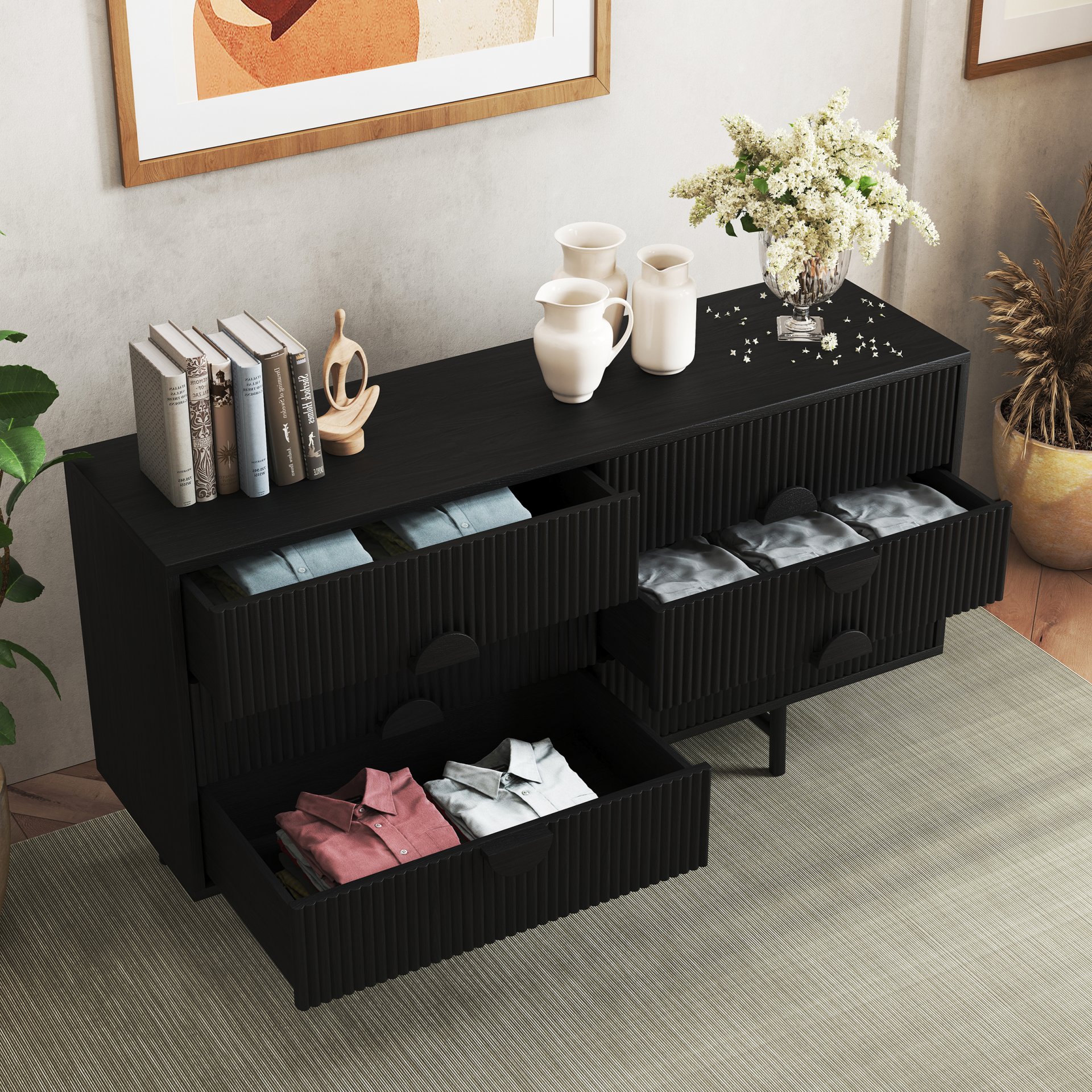 The Reku collection, in a room