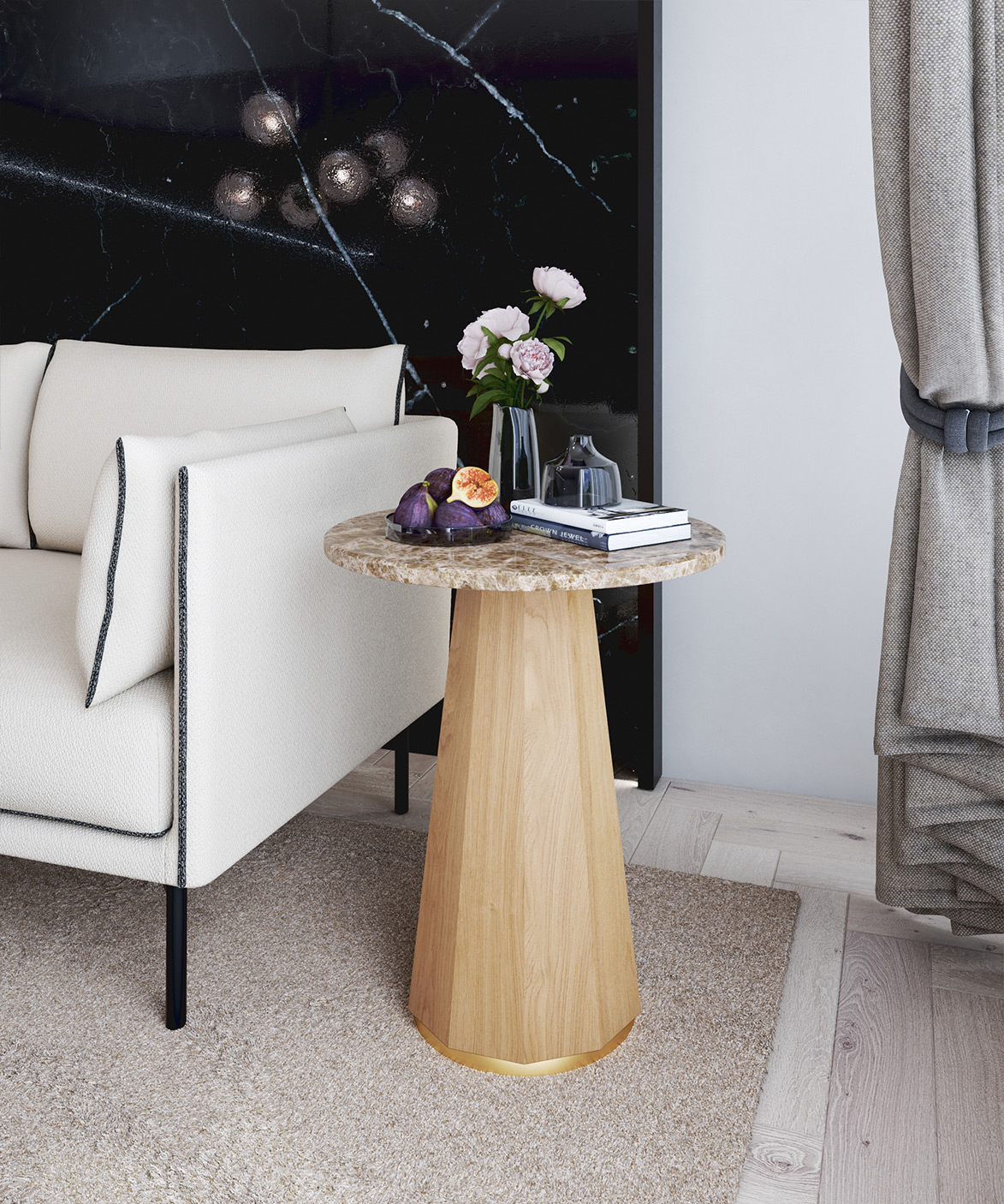 Ruffle Accent Table