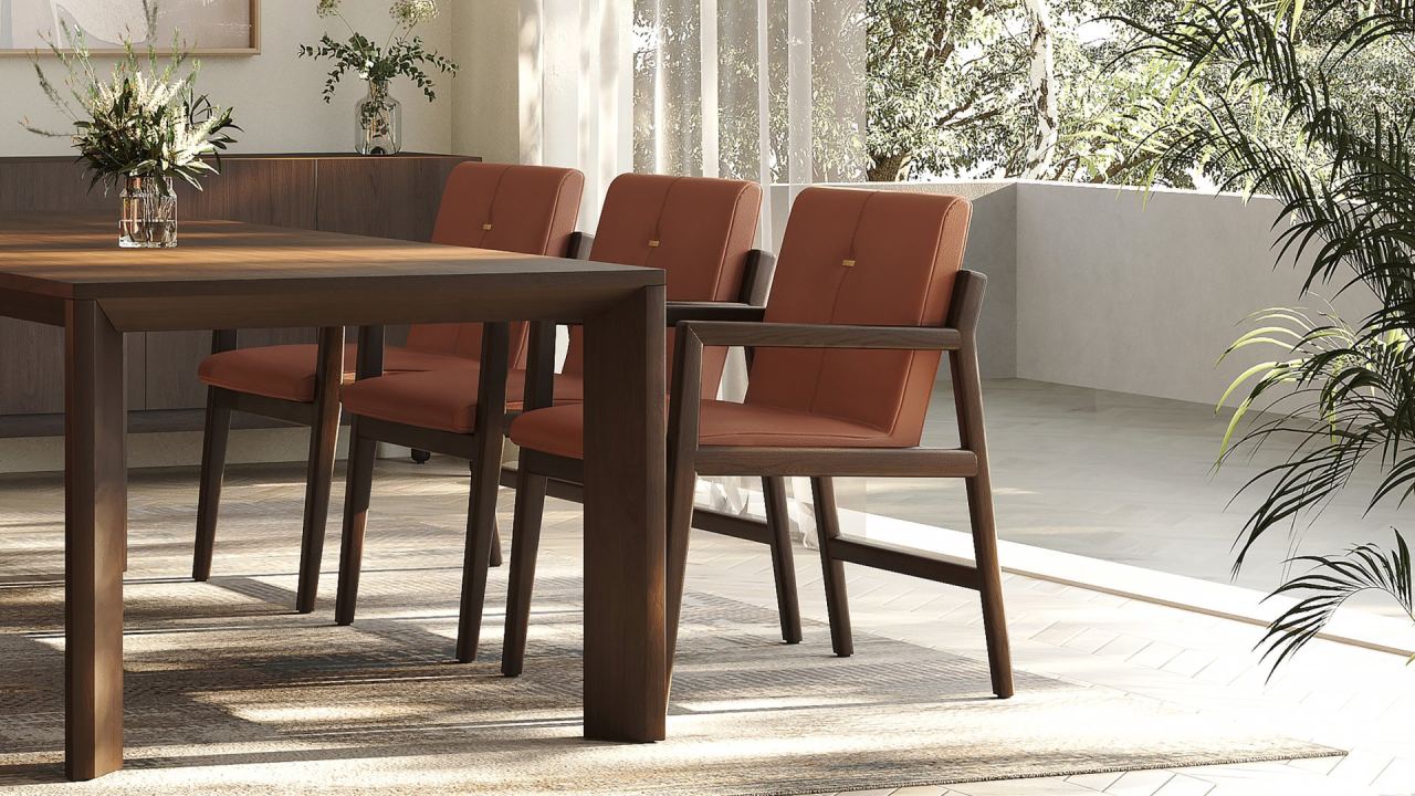 Rhodes Dining Chair - Leather