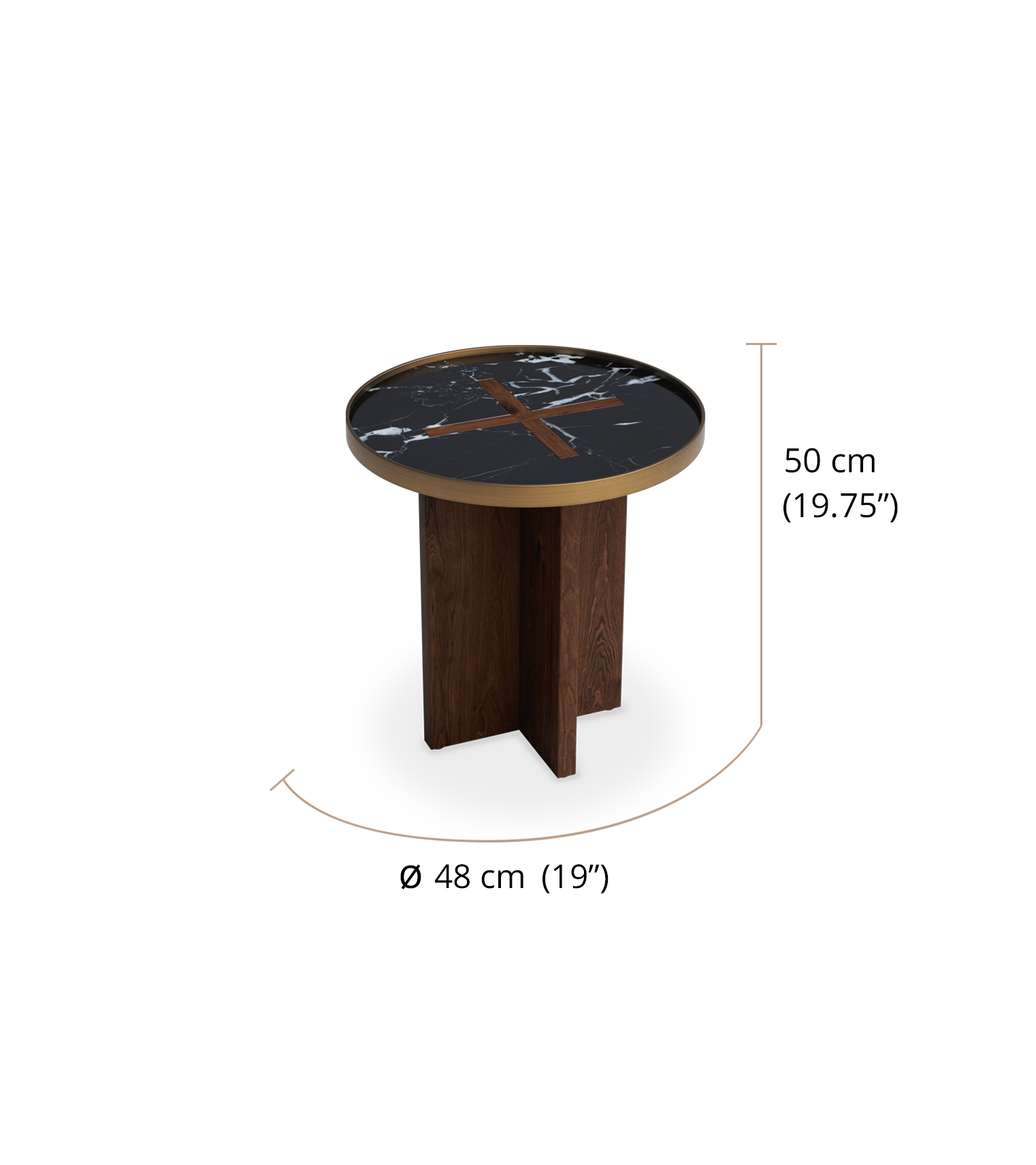 Rho Side Table dimensions