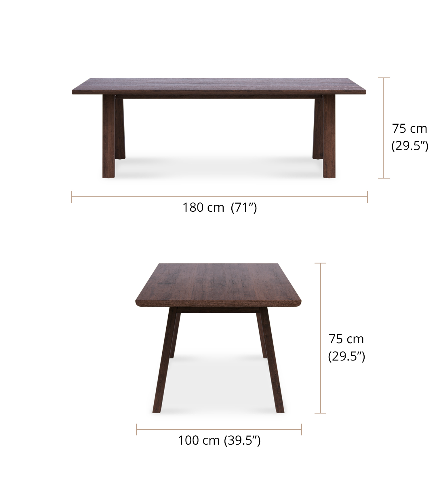 Rilley Small Dining Table 180 dimensions
