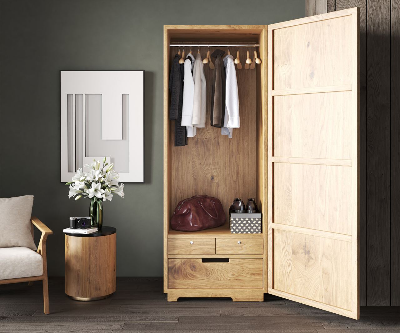 Rori Single Door Wardrobe