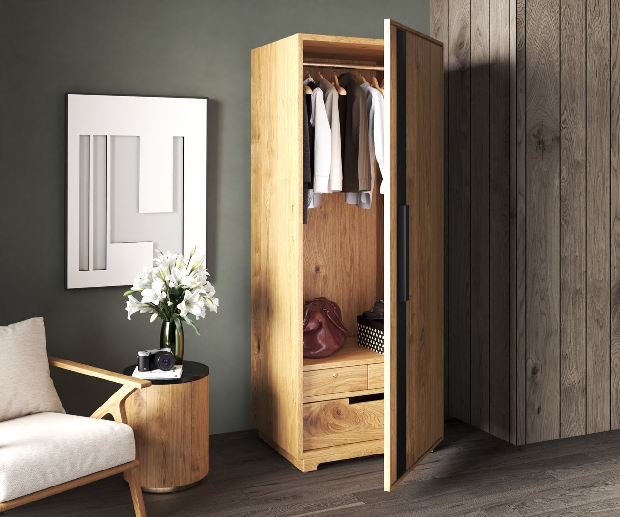 Rori Single Door Wardrobe
