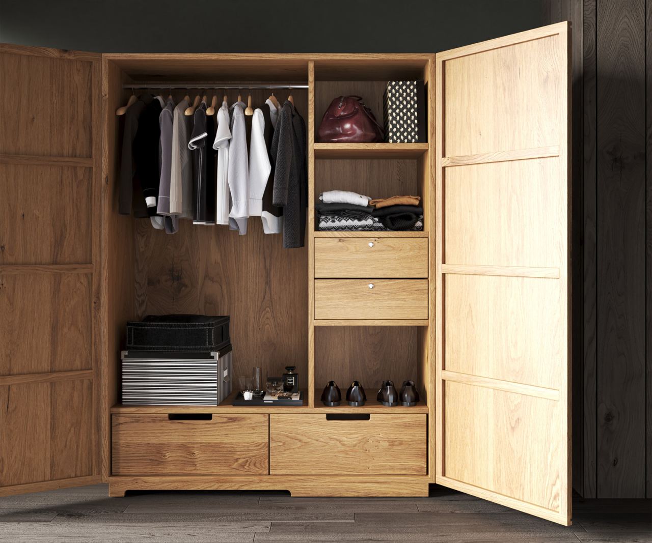 Rori Double Doors Wardrobe