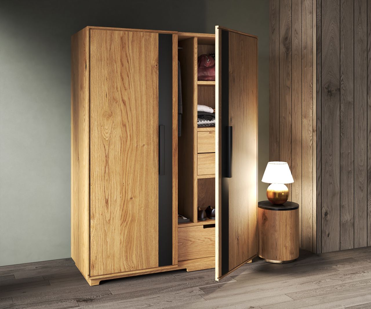 Rori Double Doors Wardrobe