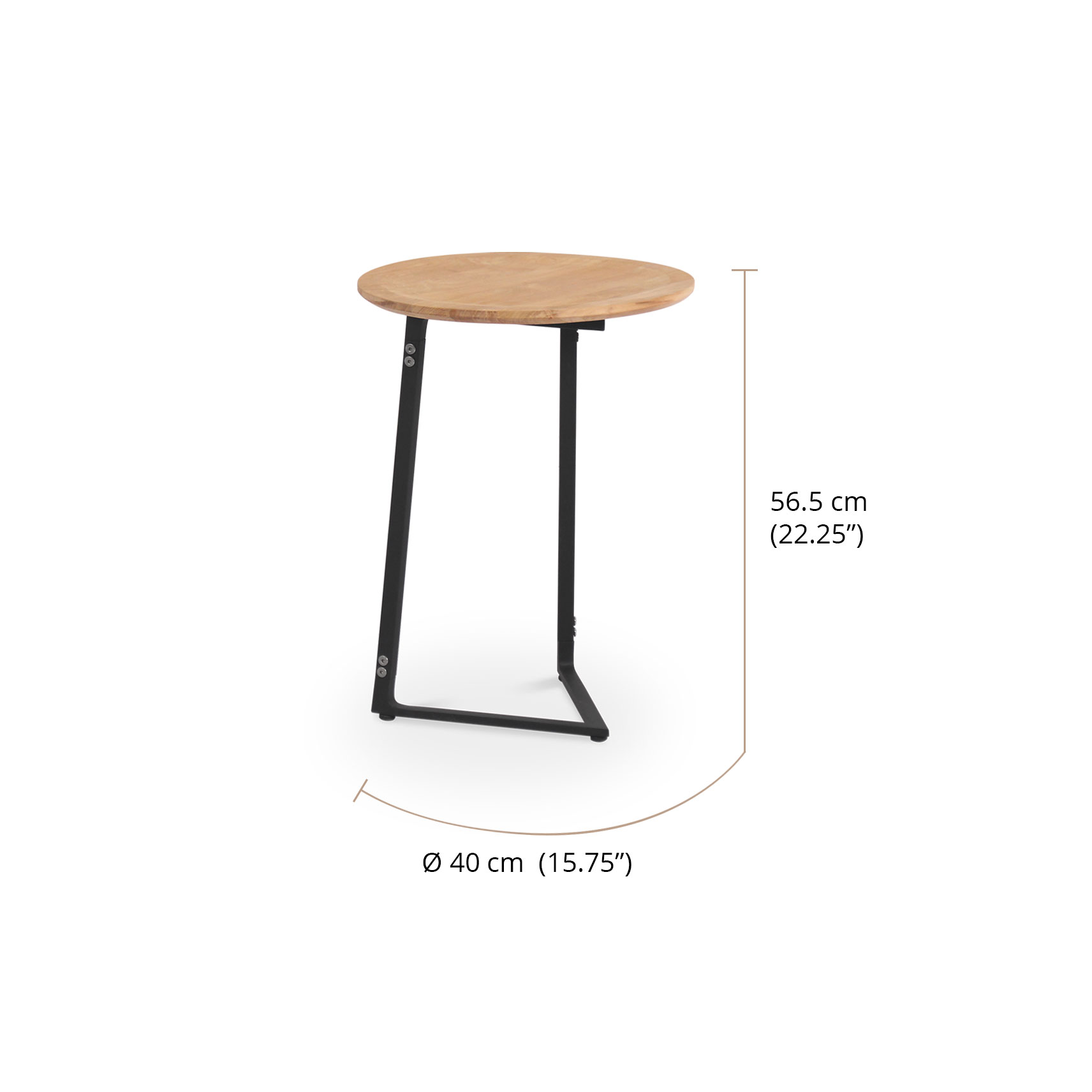 Riva Accent Table dimensions