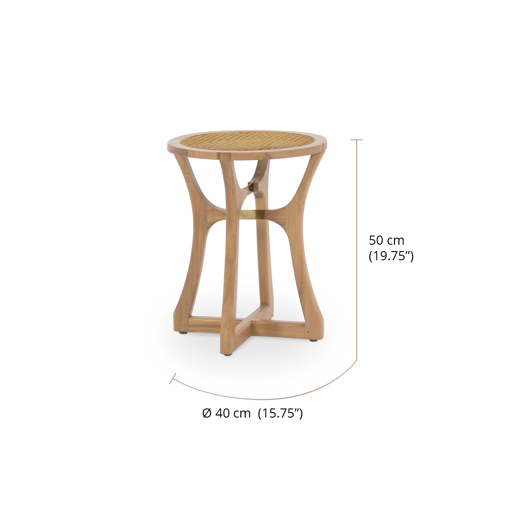 Sculpt Accent Table dimensions