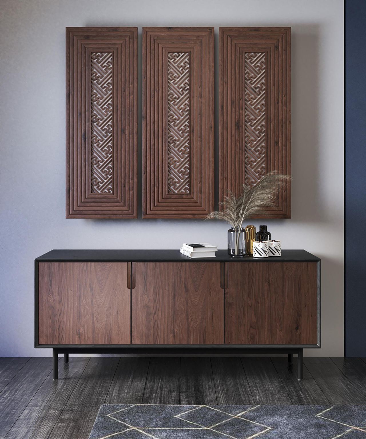 Swastika Wall Panel, in a room