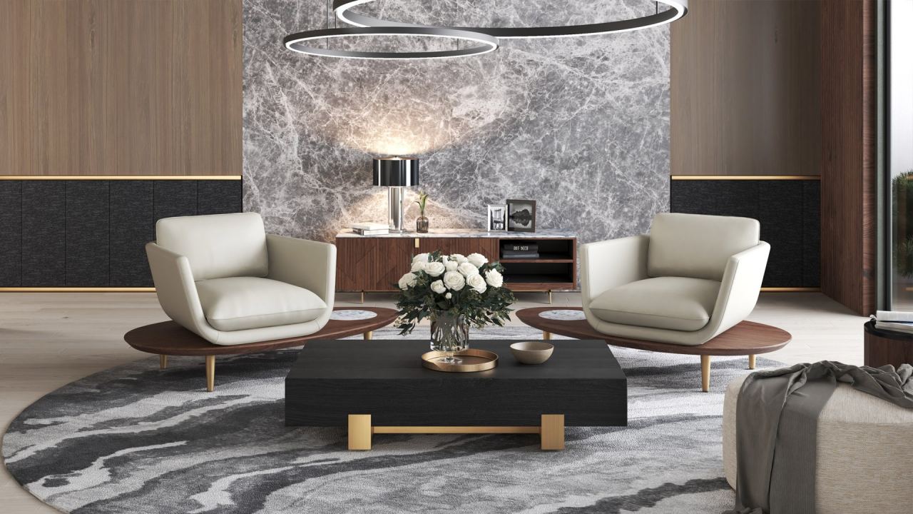 Tabir Lounge Chair Left -Leather