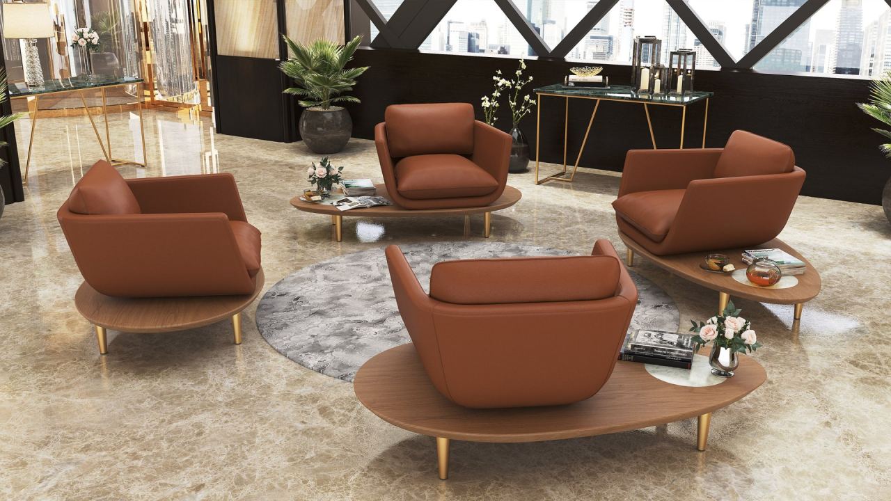 Tabir Lounge Chair Left -Leather