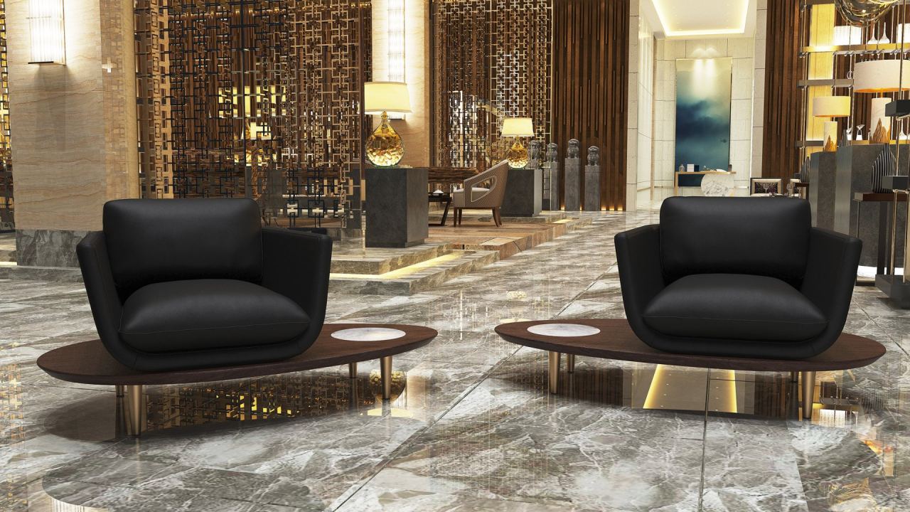 Tabir Lounge Chair Left -Leather