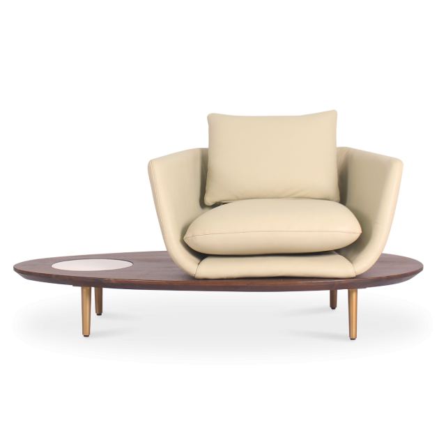 Tabir Lounge Chair Right - Leather