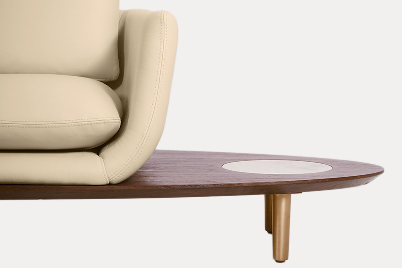 Tabir Lounge Chair Right - Leather