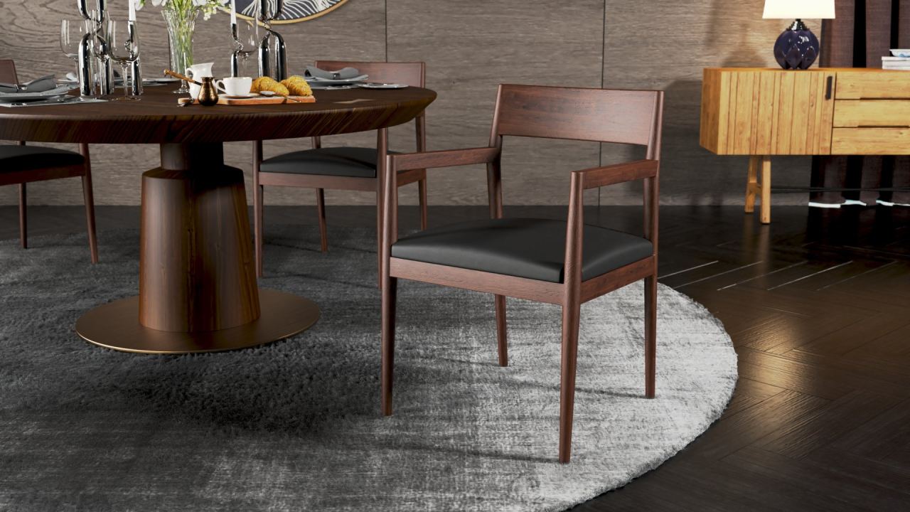 Tera Round Dining Table 160, in a room