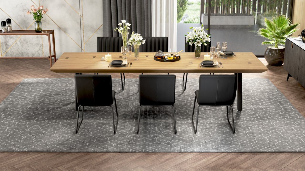 Tera Recta Dining Table 320, in a room