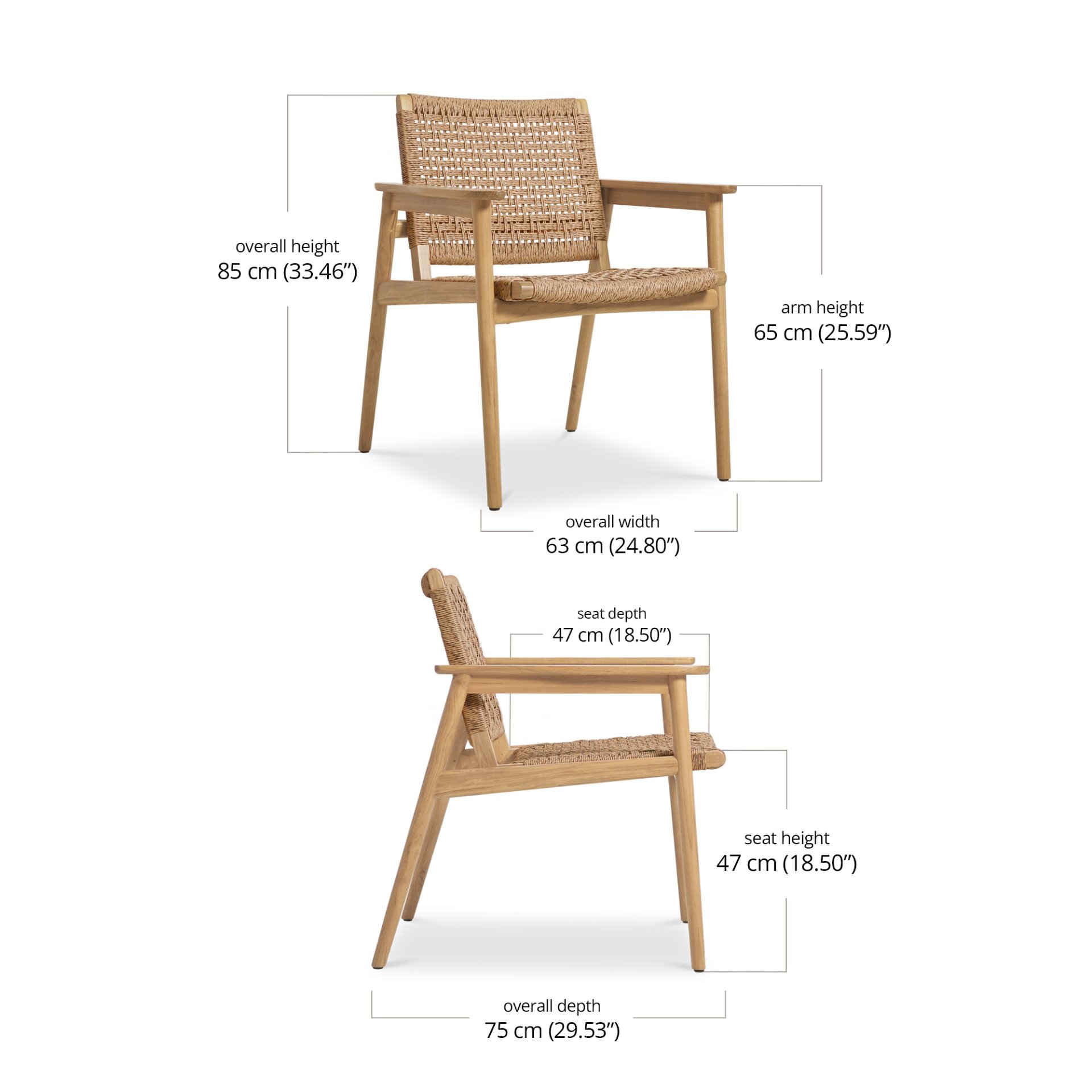 Theo Dining Chair dimensions