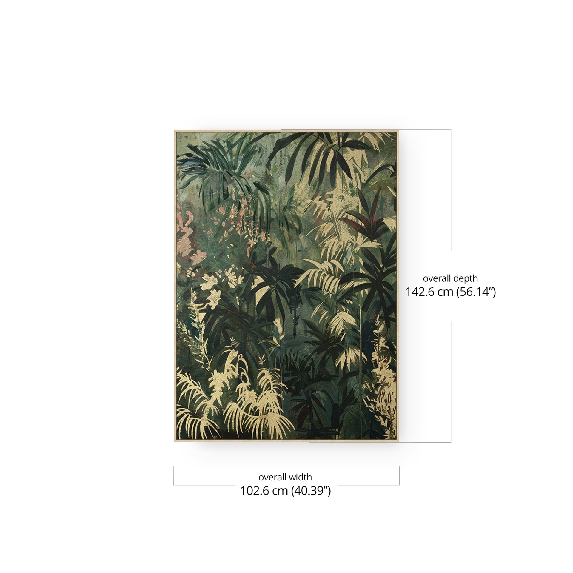 Tropical Wall Art dimensions