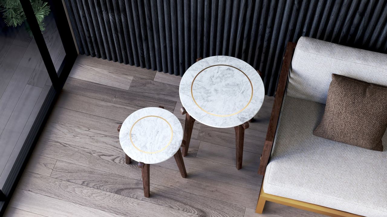 Trasso Accent Table Small, in a room