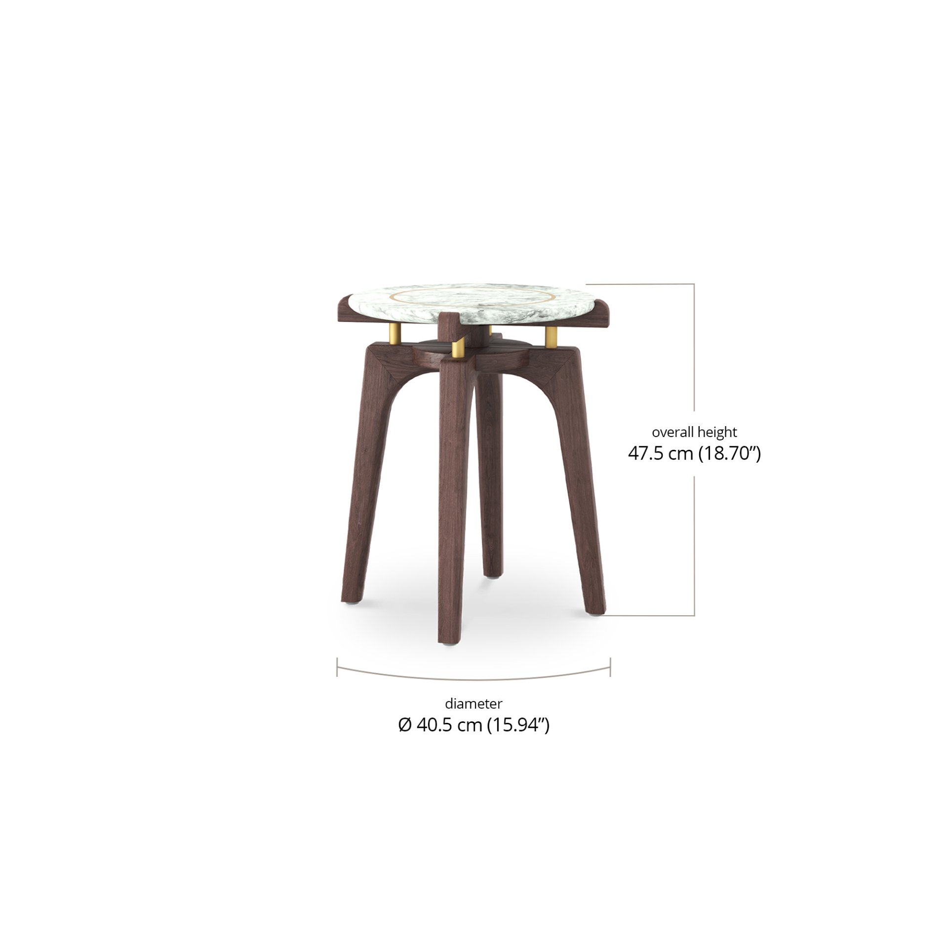 Trasso Accent Table Small dimensions