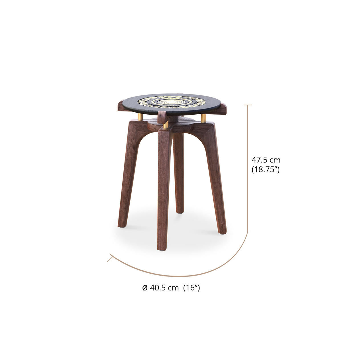 Torajo Accent Table Small dimensions